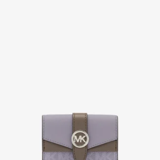 Michael Kors GREENWICH フラップ トライフォールド エクストラスモール - MKシグネチャー