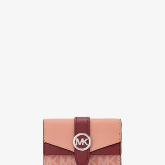 Michael Kors GREENWICH フラップ トライフォールド エクストラスモール - MKシグネチャー