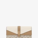 Michael Kors GREENWICH フラップ コンチネンタル ウォレット ラージ - MKシグネチャー