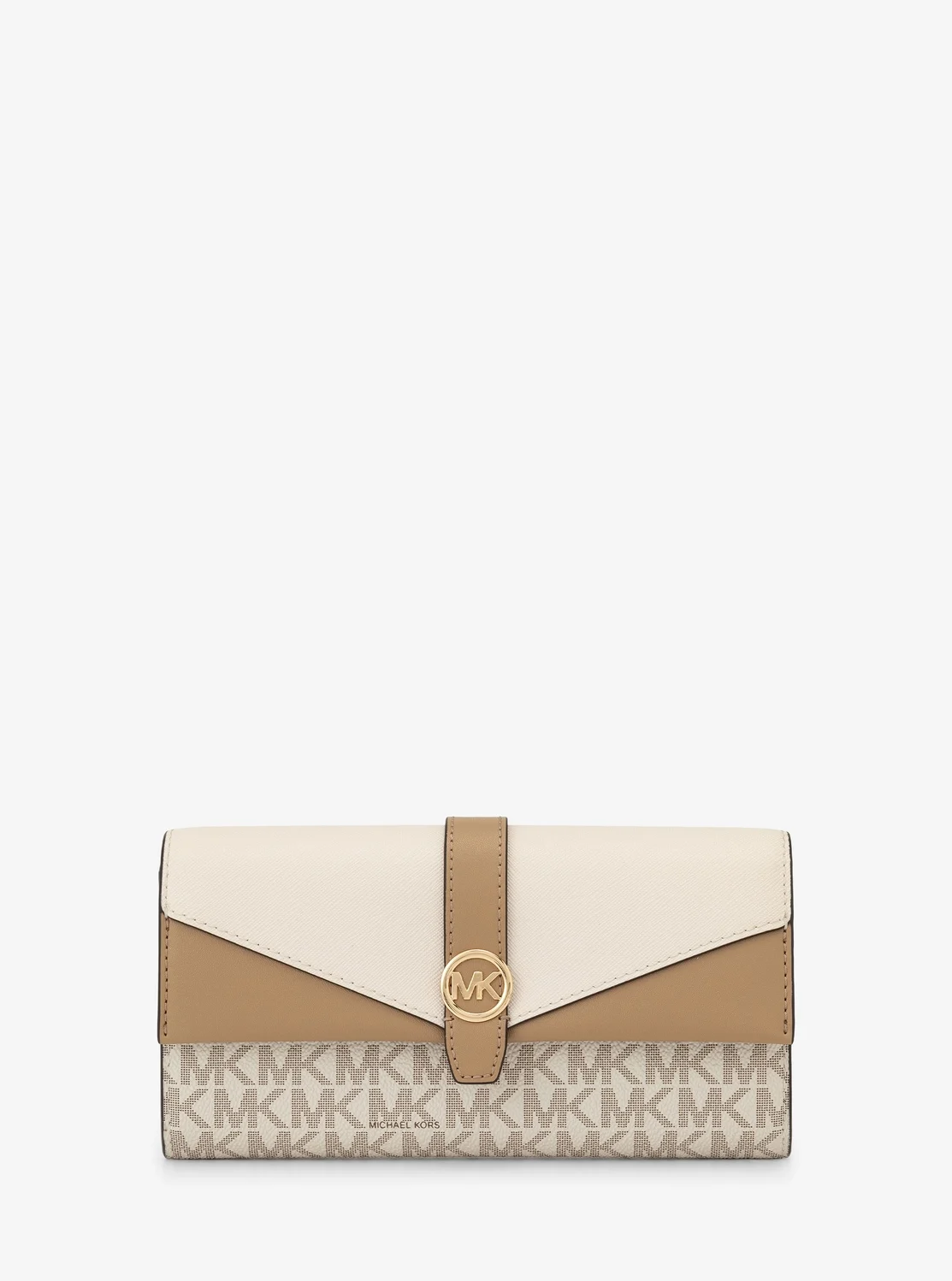 Michael Kors GREENWICH フラップ コンチネンタル ウォレット ラージ - MKシグネチャー