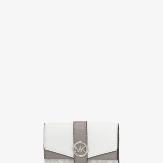 Michael Kors GREENWICH フラップ キーケース スモール - MKシグネチャー