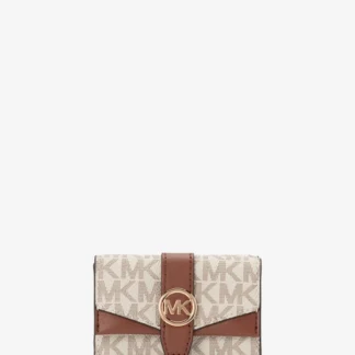 Michael Kors GREENWICH フラップ トライフォールド エクストラスモール - MKシグネチャー