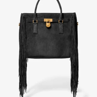 Michael Kors HAMILTON MODERNE フリンジ スエード サッチェル ラージ