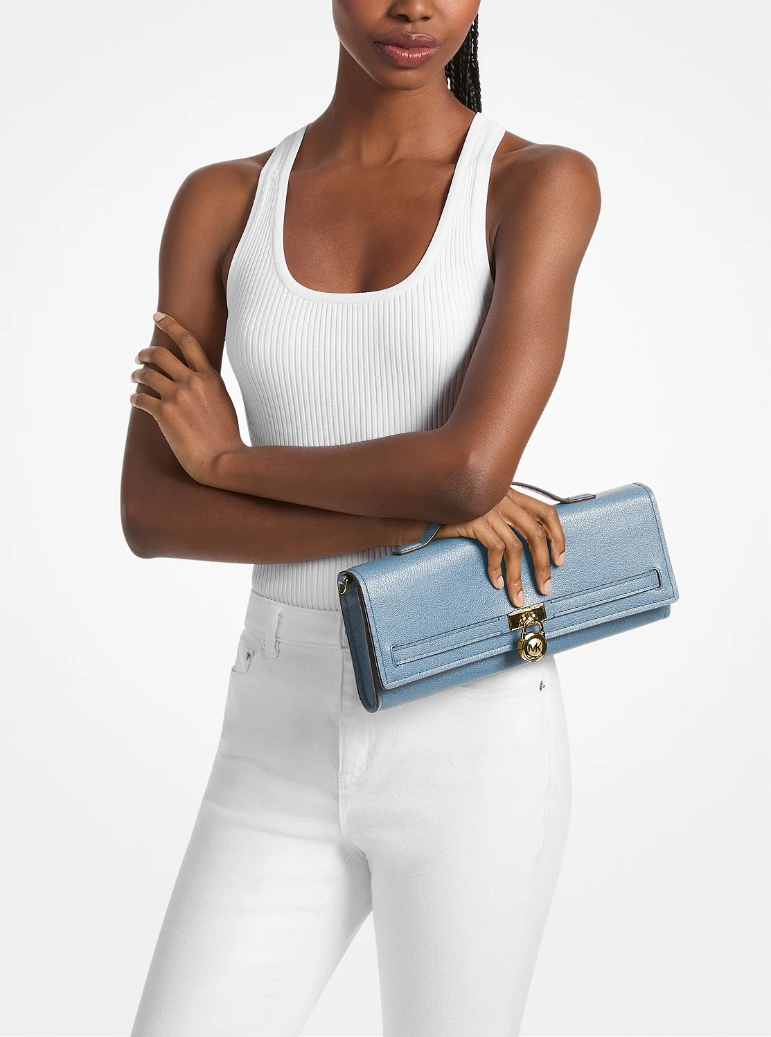 Michael Kors HAMILTON MODERNE EW レザー クラッチ ミディアム - Image 4