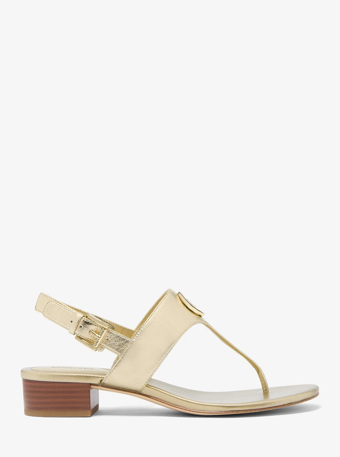 Michael Kors HANNAH メタリック Tストラップ サンダル - Image 2