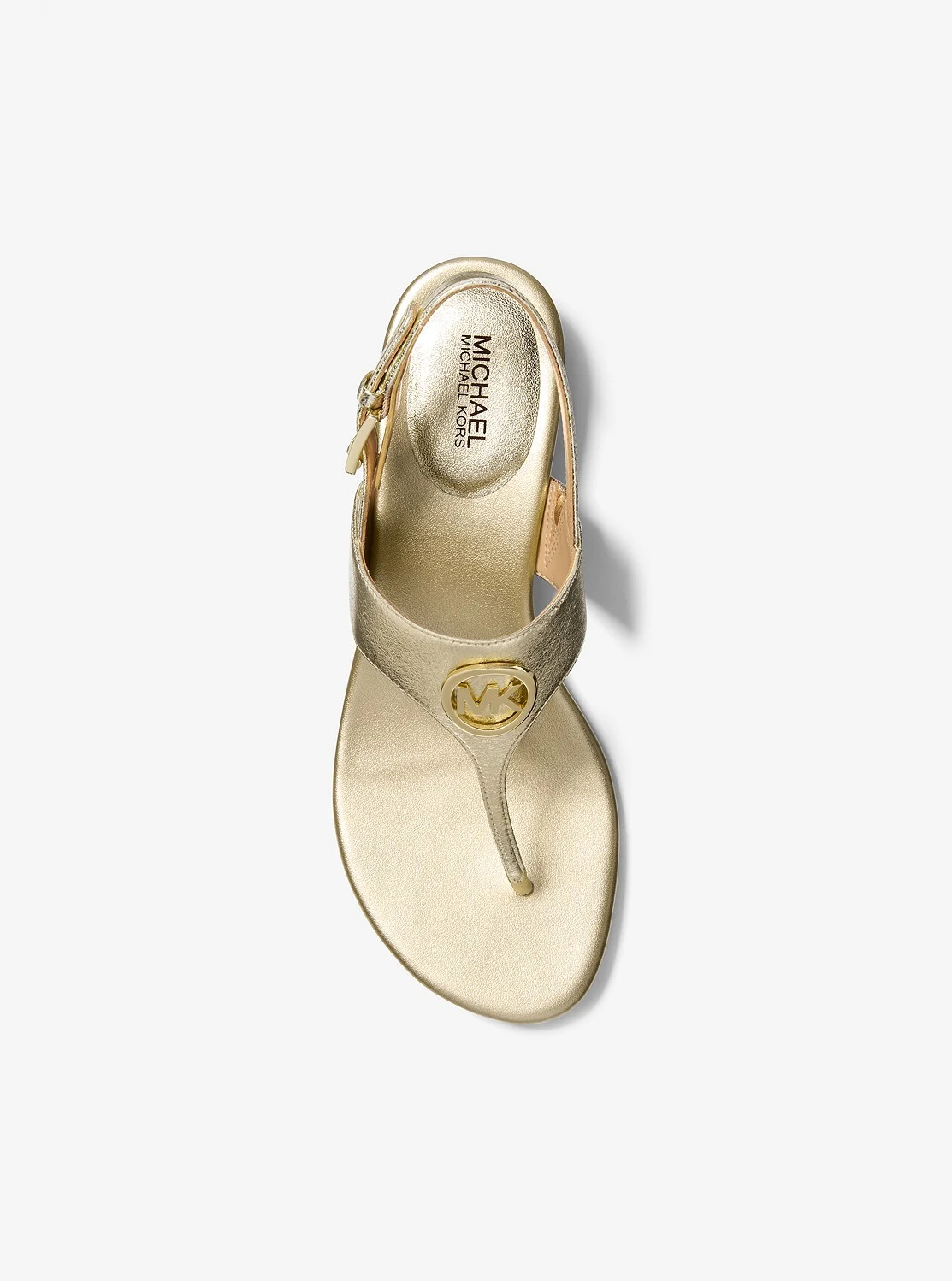 Michael Kors HANNAH メタリック Tストラップ サンダル - Image 3
