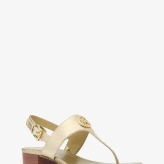 Michael Kors HANNAH メタリック Tストラップ サンダル