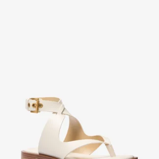 Michael Kors IRENE レザー ラップ サンダル