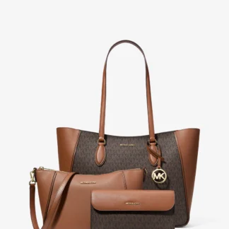 Michael Kors JET SET TRAVEL 3 IN 1 トートバッグ ラージ - MKシグネチャー