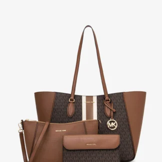 Michael Kors JET SET TRAVEL 3 IN 1 トート ラージ - MKシグネチャー