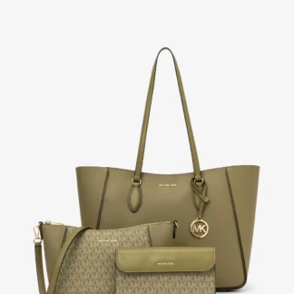 Michael Kors JET SET TRAVEL 3 IN 1 トートバッグラージ - MKシグネチャー