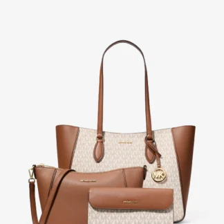 Michael Kors JET SET TRAVEL 3 IN 1 トートバッグ ラージ - MKシグネチャー