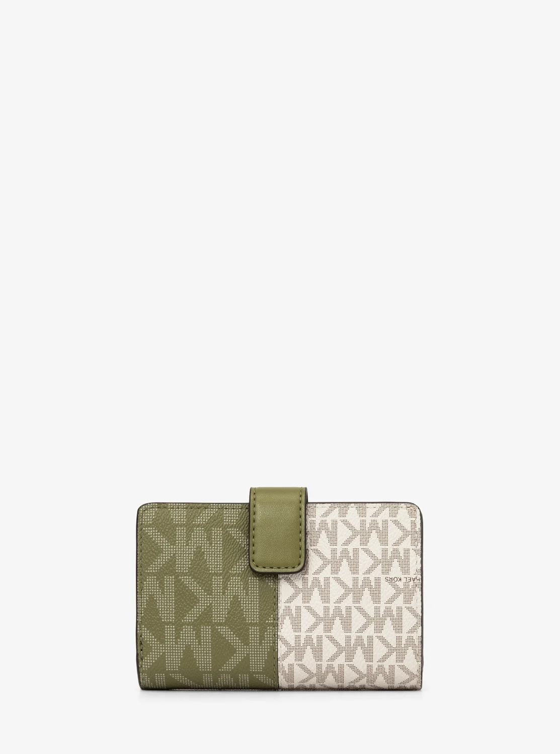 Michael Kors Jet Set Travel дунд хэмжээний хоёр өнгөт gậpдэг түрийвч - MK хээтэй - Image 3