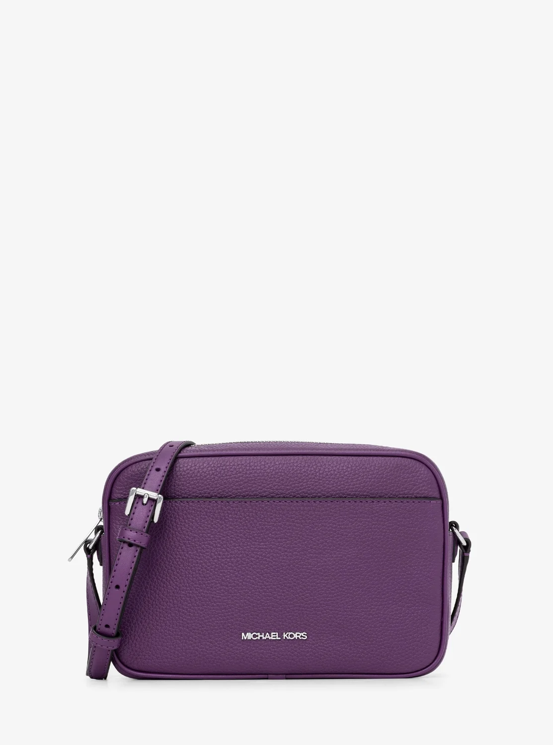 Michael Kors JET SET TRAVEL ぺブルレザー カメラ クロスボディ ラージ