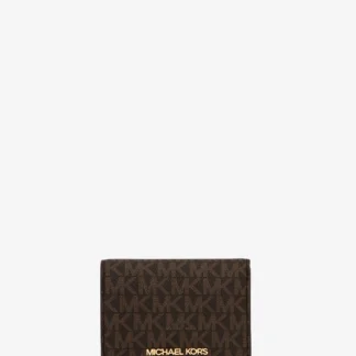 Michael Kors JET SET TRAVEL コンパクト ウォレット ミディアム - MKシグネチャー