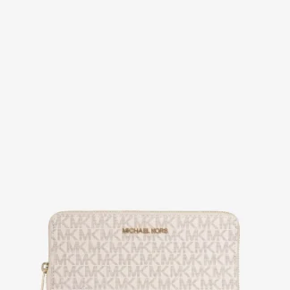 Michael Kors JET SET TRAVEL ジップアラウンド コンチネンタル ウォレット ラージ - MKシグネチャー