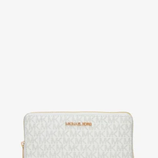 Michael Kors JET SET TRAVEL ジップアラウンド コンチネンタル ウォレット ラージ - MKシグネチャー