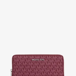 Michael Kors JET SET TRAVEL ジップアラウンド コンチネンタル ウォレット ラージ - MKシグネチャー
