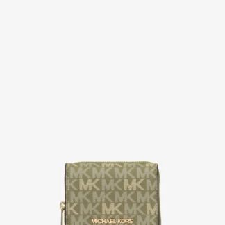 Michael Kors JET SET TRAVEL ジップアラウンド ウォレット スモール - MKシグネチャー