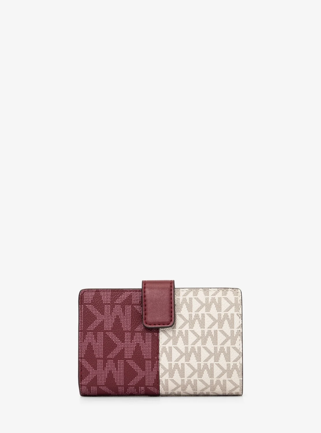 Michael Kors JET SET TRAVEL ツートーン ビルフォールド ジップ コンパクト ウォレット ミディアム - MKシグネチャー - Image 3