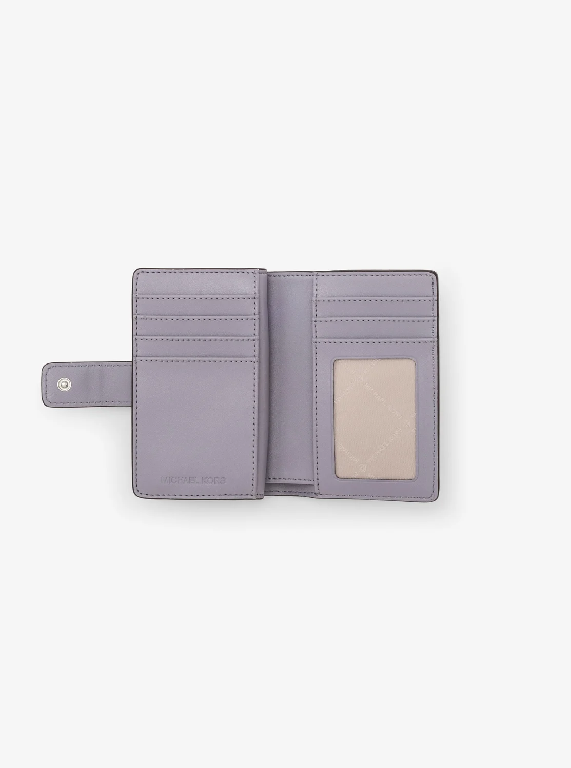 Michael Kors JET SET TRAVEL ツートーン ビルフォールド ジップ コンパクト ウォレット ミディアム - MKシグネチャー - Image 2
