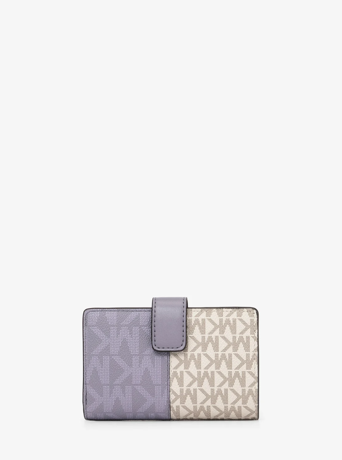 Michael Kors JET SET TRAVEL ツートーン ビルフォールド ジップ コンパクト ウォレット ミディアム - MKシグネチャー - Image 3
