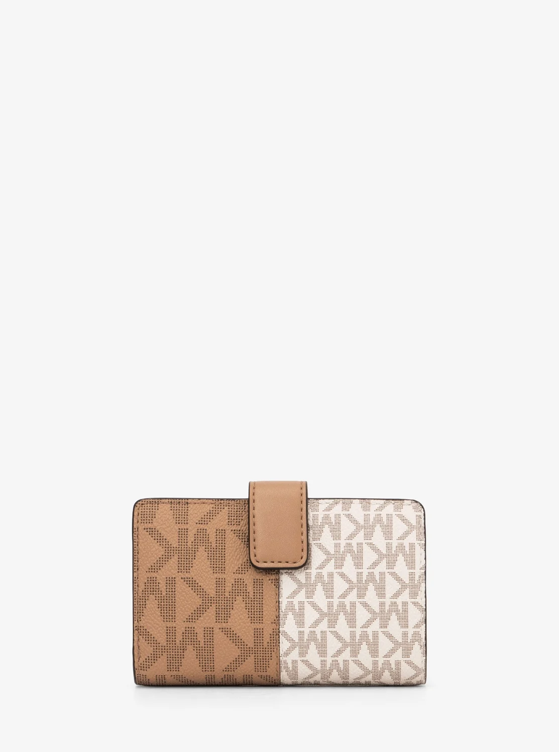 Michael Kors JET SET TRAVEL ツートーン ビルフォールド ジップ コンパクト ウォレット ミディアム - MKシグネチャー - Image 3