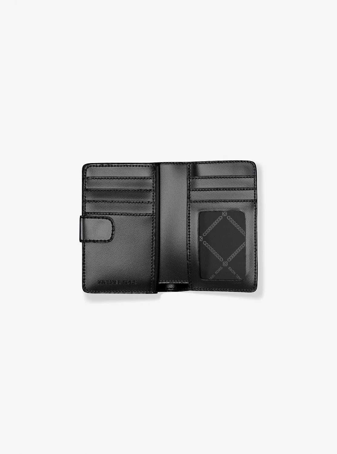 Michael Kors JET SET TRAVEL ツートーン ビルフォールド ジップ コンパクト ウォレット ミディアム - MKシグネチャー - Image 2