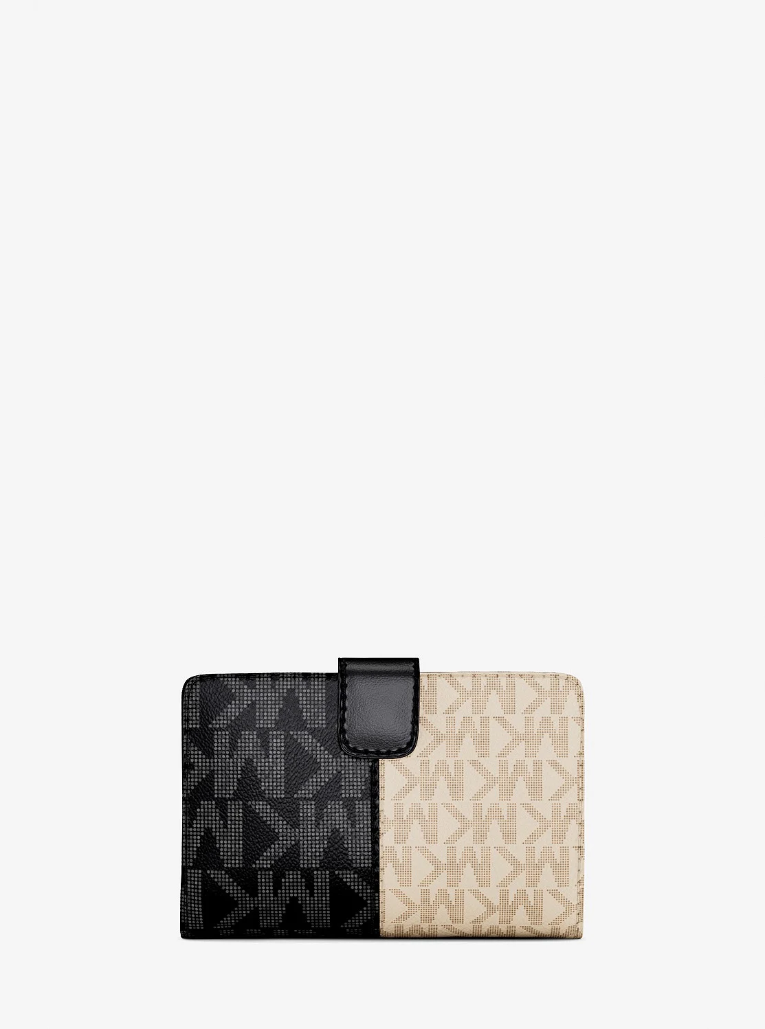 Michael Kors JET SET TRAVEL ツートーン ビルフォールド ジップ コンパクト ウォレット ミディアム - MKシグネチャー - Image 3