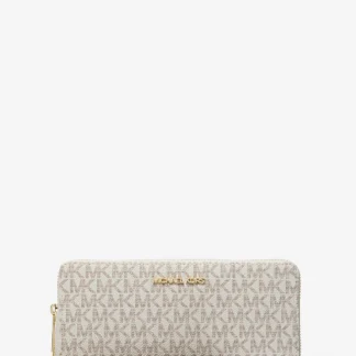 Michael Kors JET SET TRAVEL トラベル コンチネンタル ウォレット ラージ - MKシグネチャー
