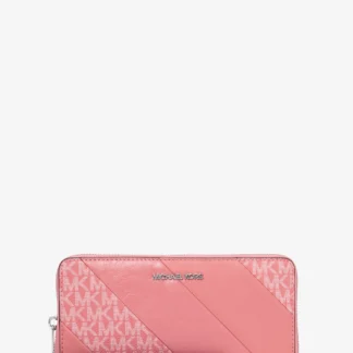Michael Kors JET SET TRAVEL トラベル コンチネンタルウォレット ラージ - MKシグネチャー