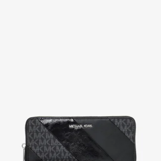 Michael Kors JET SET TRAVEL トラベル コンチネンタルウォレット ラージ - MKシグネチャー