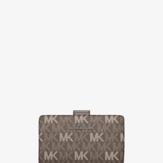 Michael Kors JET SET TRAVEL ビルフォールド ウォレット ミディアム - MKシグネチャー