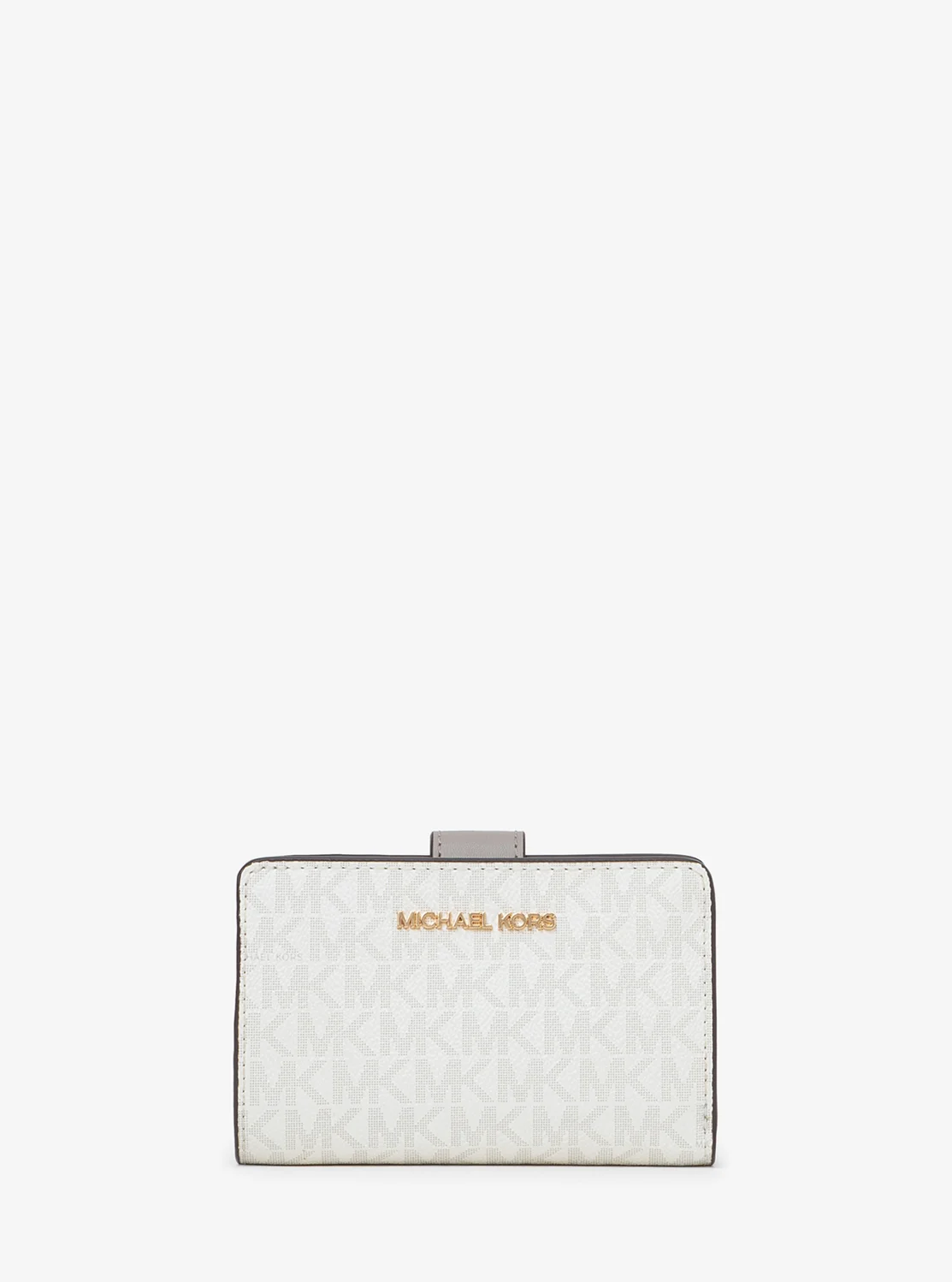 Michael Kors JET SET TRAVEL ビルフォールド ジップ コンパクト ウォレット ミディアム - MKシグネチャー