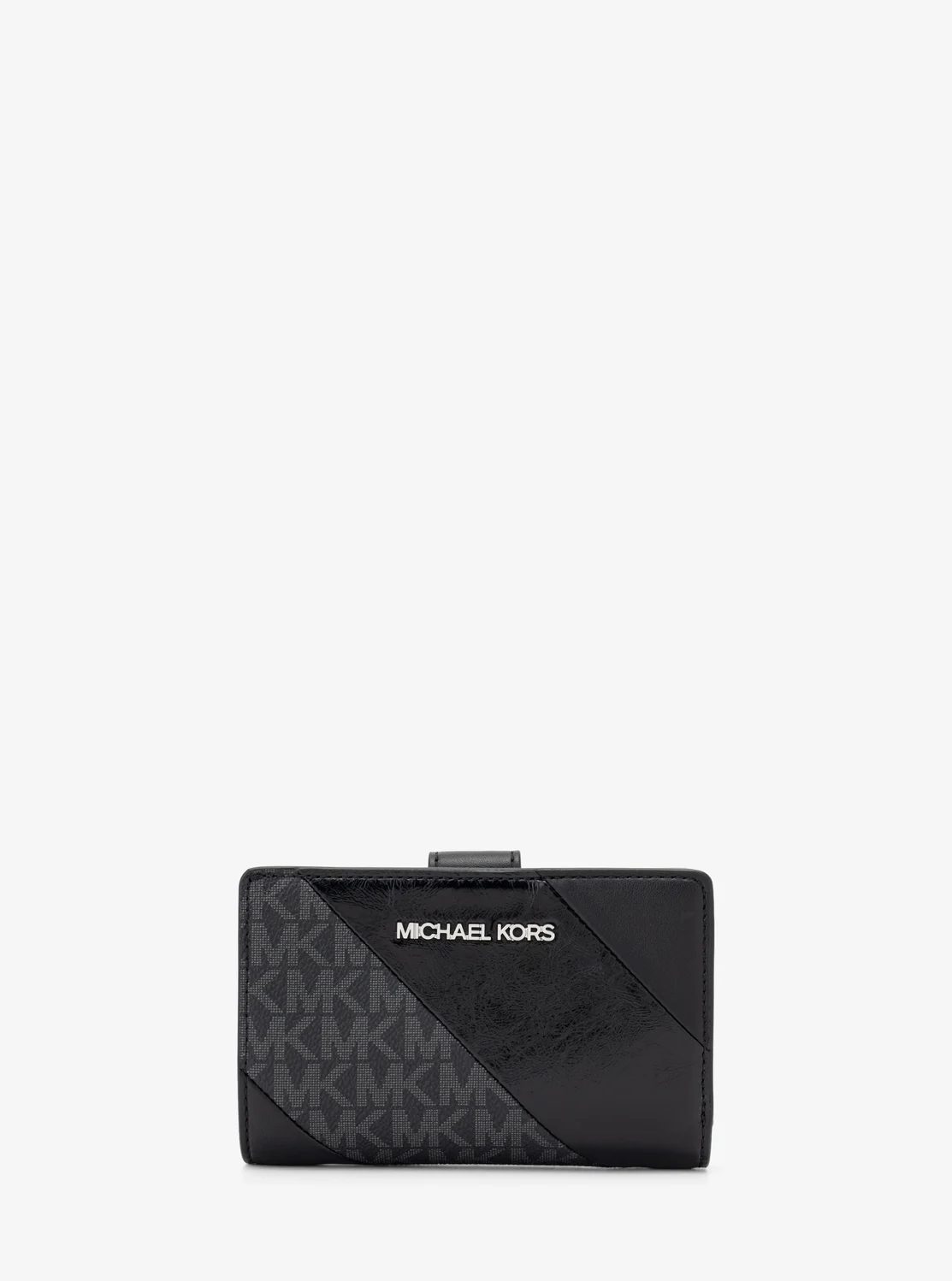 Michael Kors JET SET TRAVEL ビルフォールド ジップ コンパクト ウォレット ミディアム - MKシグネチャー