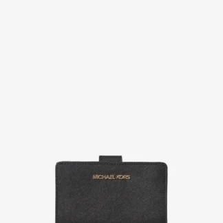 Michael Kors JET SET TRAVEL ビルフォールド ジップ コンパクト ウォレット ミディアム