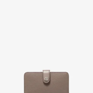 Michael Kors JET SET TRAVEL ペブルレザー ウォレット ミディアム
