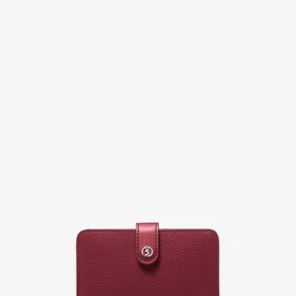 Michael Kors JET SET TRAVEL ペブルレザー ウォレット ミディアム