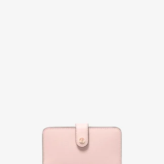 Michael Kors JET SET TRAVEL ペブルレザー ビルフォールド ウォレット ミディアム