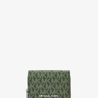 Michael Kors JET SET TRAVEL ミッド ジップ ウォレット スモール - MKシグネチャー