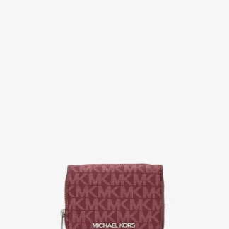Michael Kors JET SET TRAVEL ミッド ジップ ウォレット スモール - MKシグネチャー