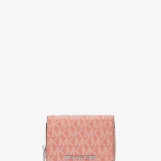 Michael Kors JET SET TRAVEL ミッド ジップ ウォレット スモール - MKシグネチャー