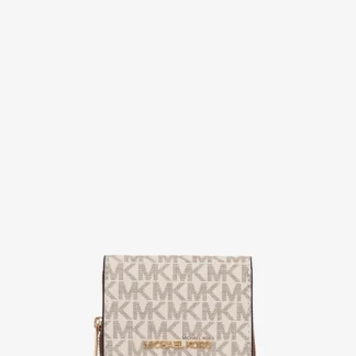 Michael Kors JET SET TRAVEL ミッド ジップ ウォレット スモール - MKシグネチャー
