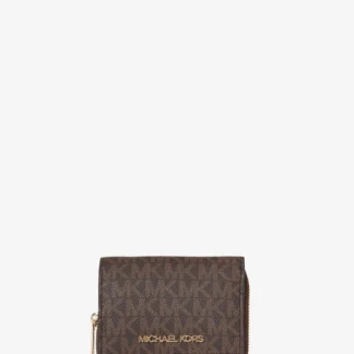 Michael Kors JET SET TRAVEL ミッド ジップ ウォレット スモール - MKシグネチャー