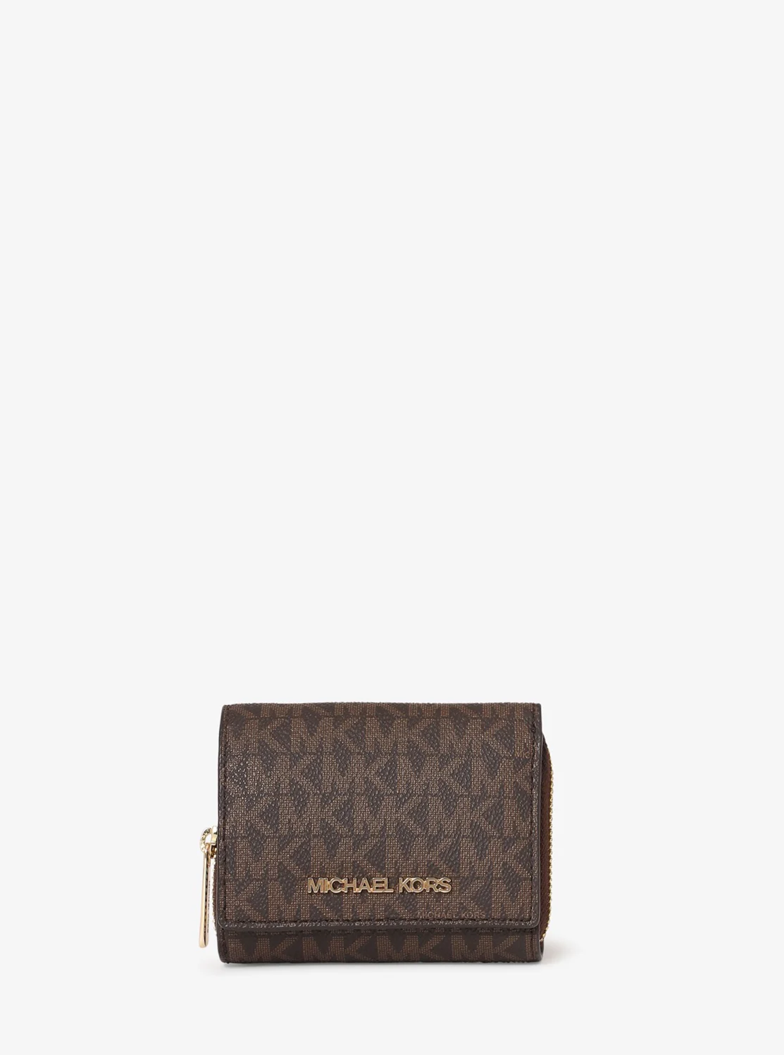 Michael Kors JET SET TRAVEL ミッド ジップ ウォレット スモール - MKシグネチャー