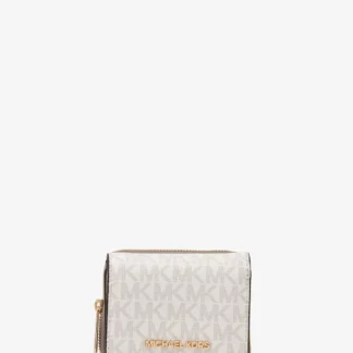 Michael Kors JET SET TRAVEL ミッド ジップ ウォレット スモール - MKシグネチャー
