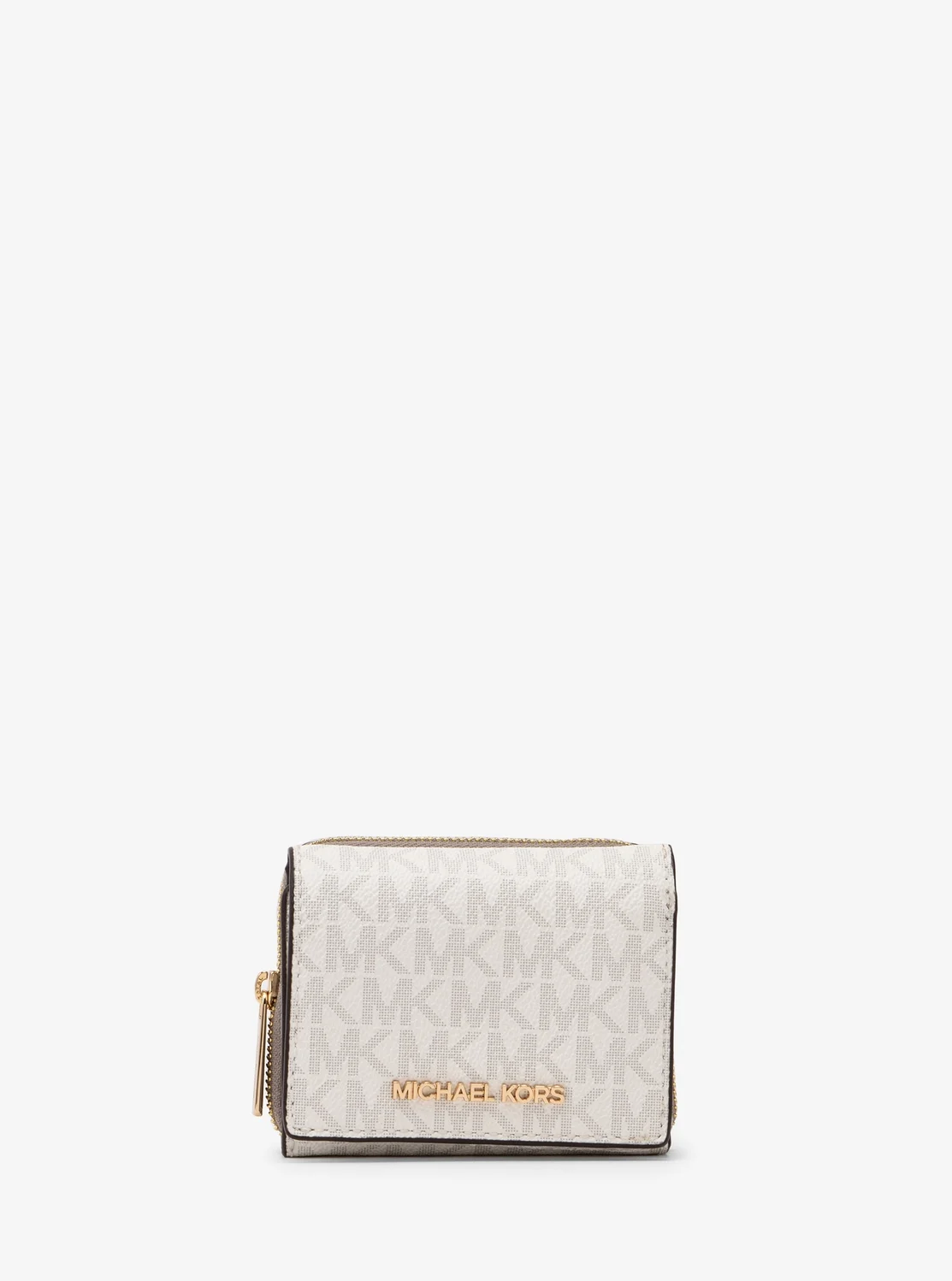 Michael Kors JET SET TRAVEL ミッド ジップ ウォレット スモール - MKシグネチャー
