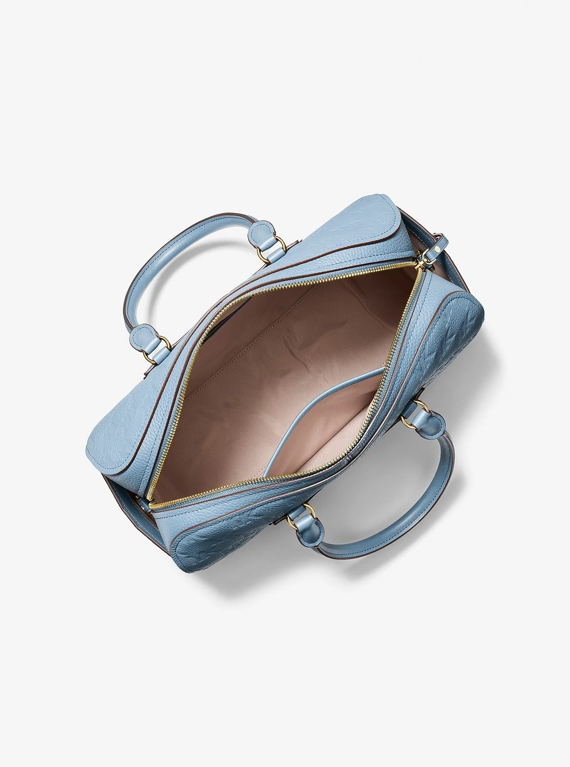 Michael Kors JET SET TRAVEL ロゴエンボス レザー ダッフル クロスボディミディアム - Image 2