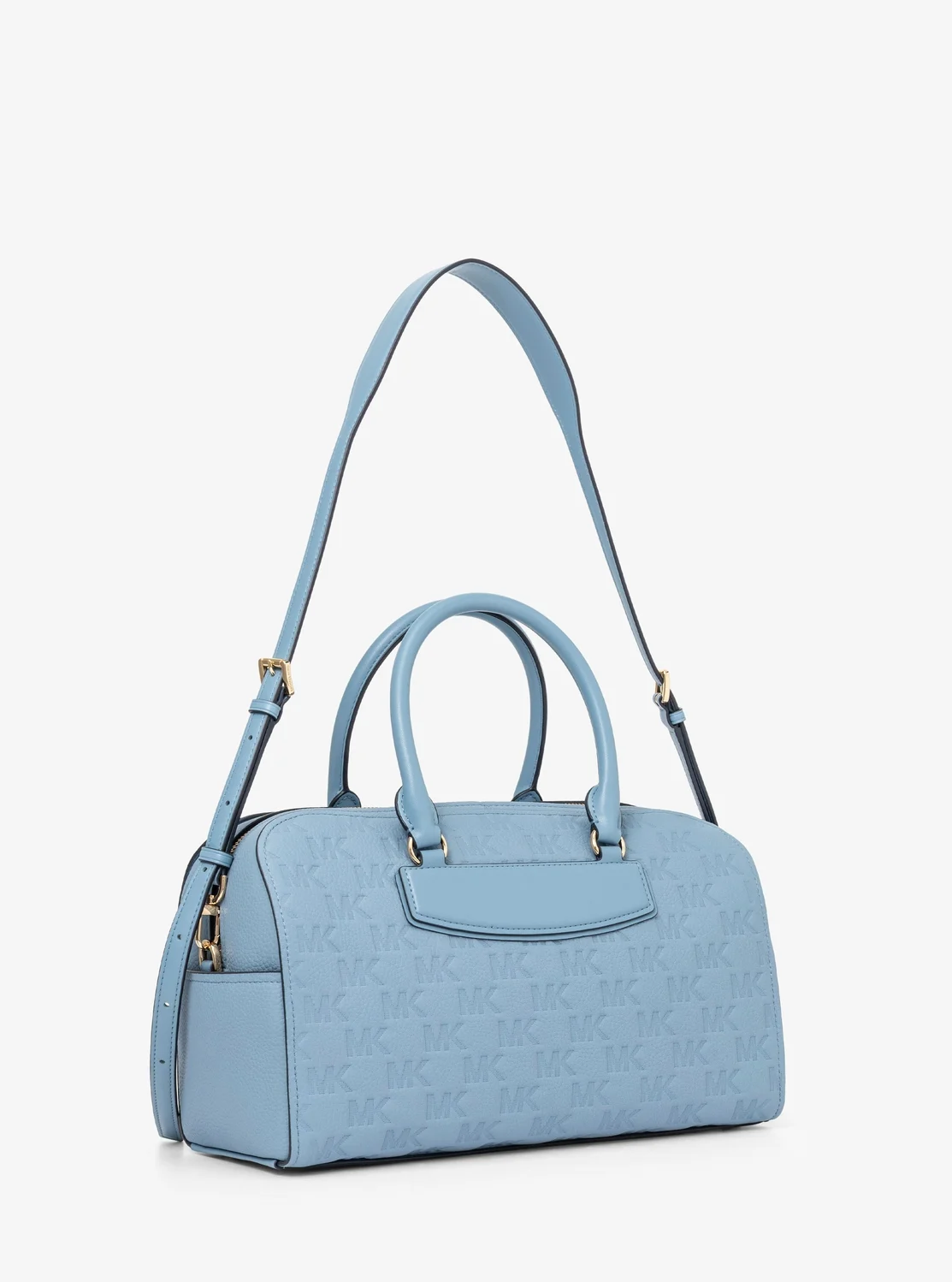 Michael Kors JET SET TRAVEL ロゴエンボス レザー ダッフル クロスボディミディアム - Image 3