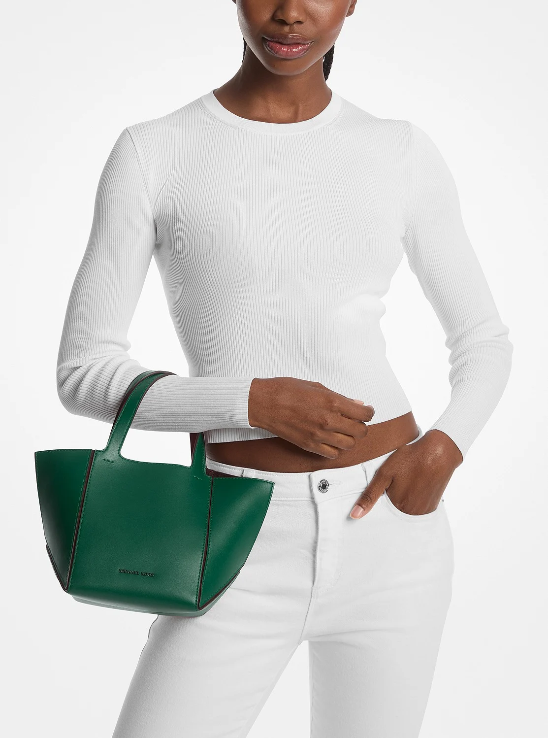 Michael Kors JORDI レザー トート スモール - Image 4